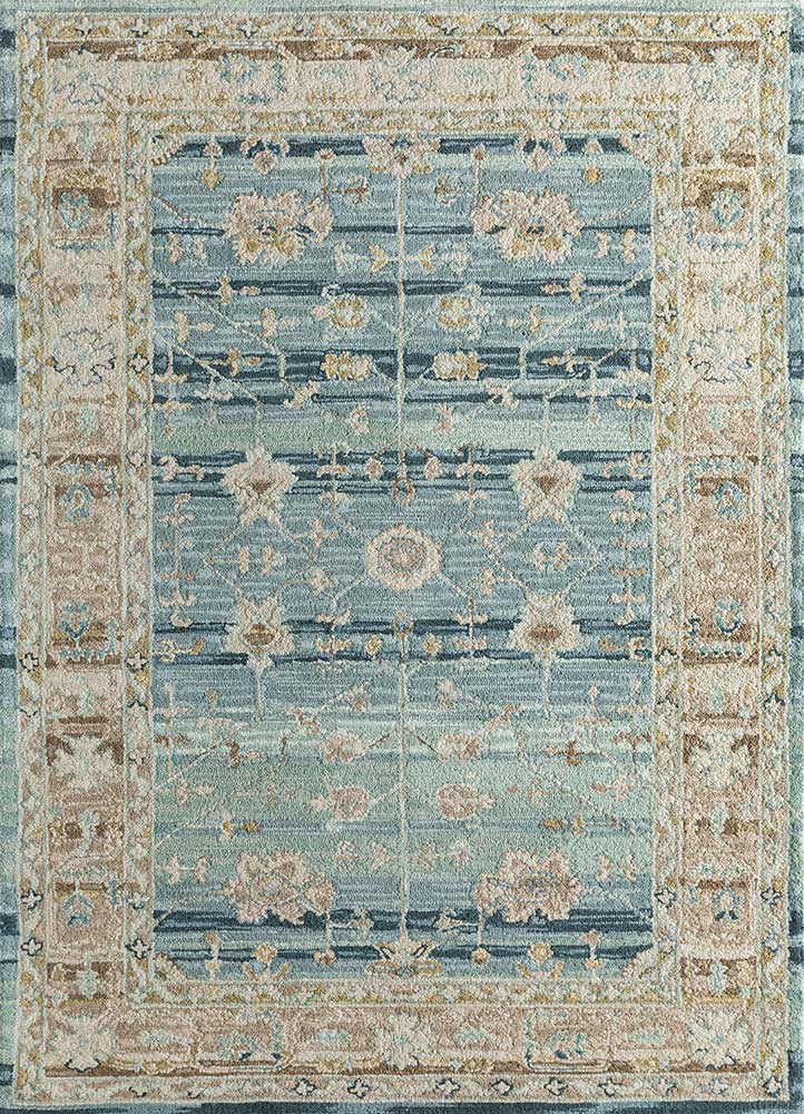  blue wool Hand Tufted Rug