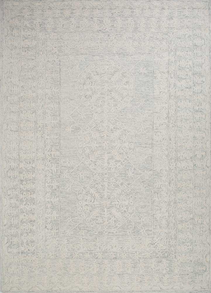 imara blue wool Hand Tufted Rug - HeadShot