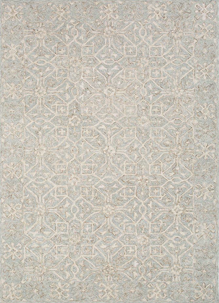  blue wool Hand Tufted Rug