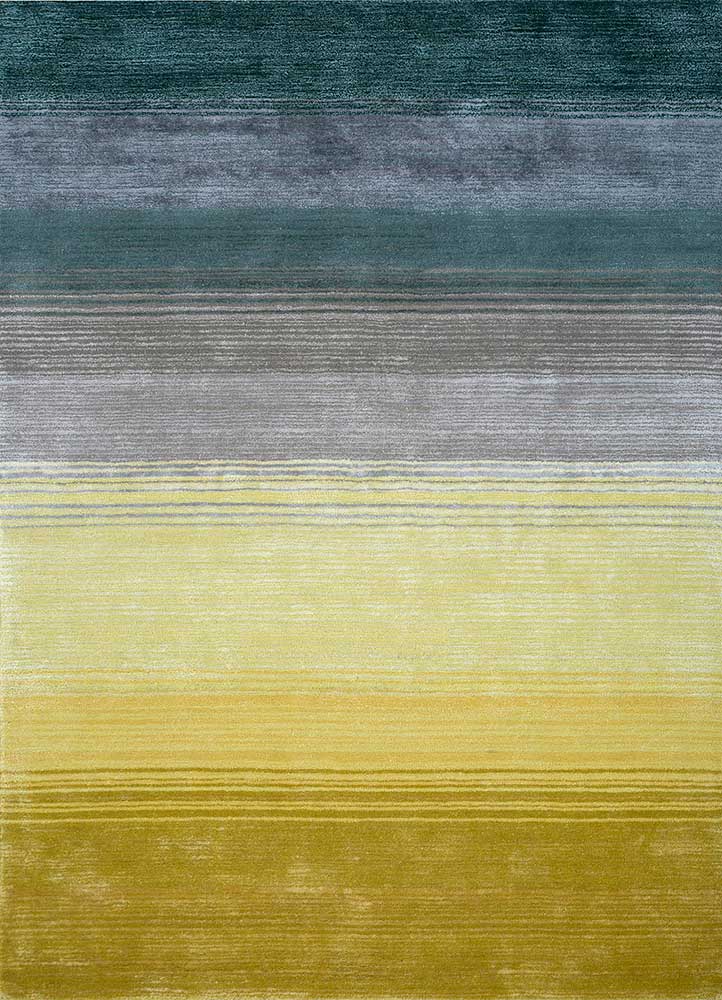  green wool and viscose Hand Tufted Rug