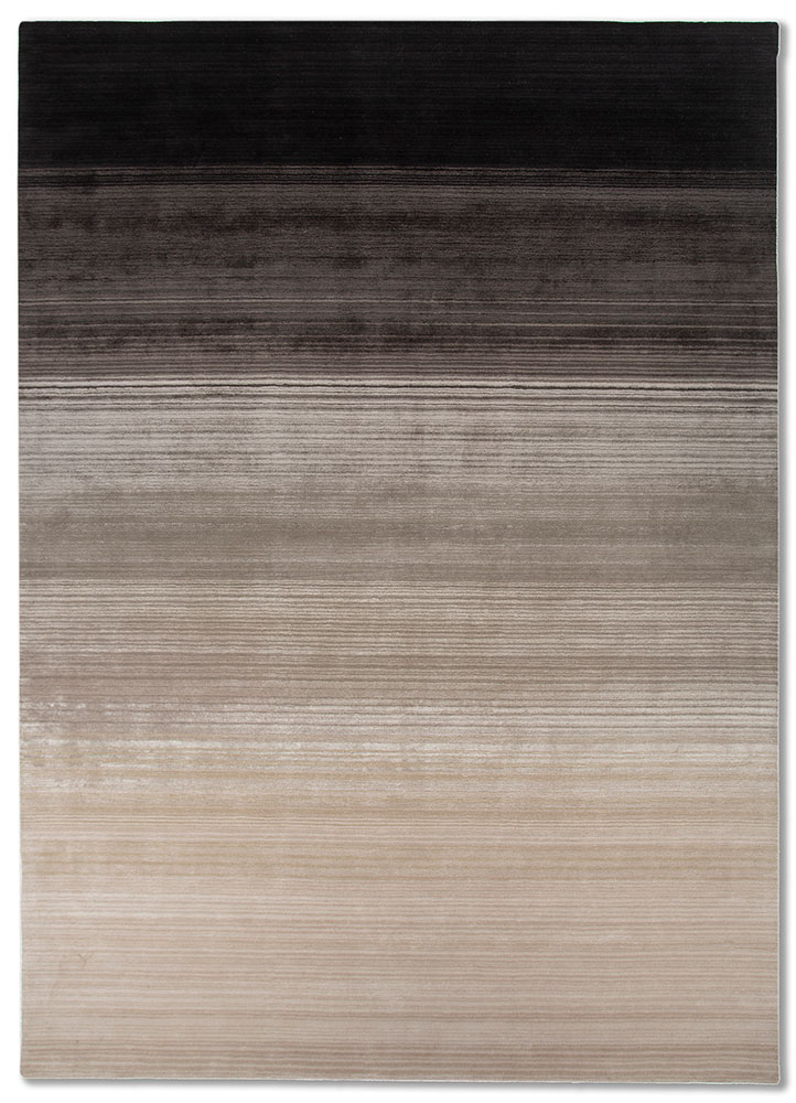  ivory wool and viscose Hand Tufted Rug