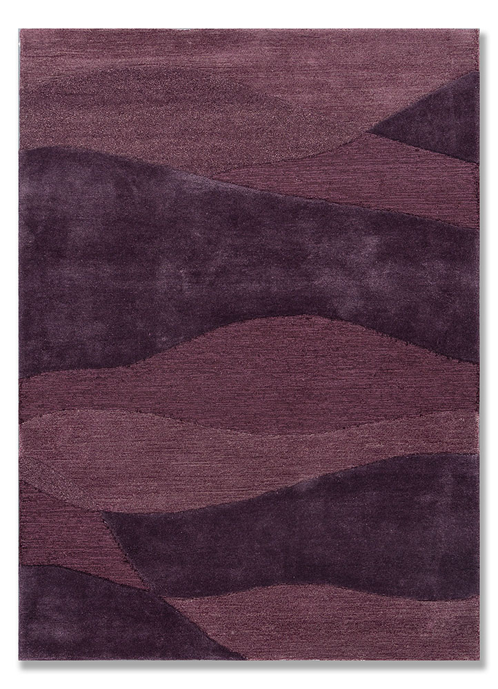 cera pink and purple wool and viscose Hand Tufted Rug - HeadShot
