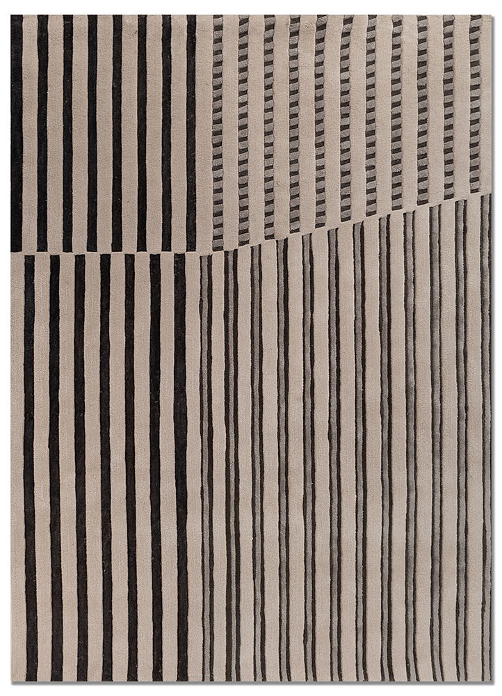 SUKIMA ivory wool and viscose Hand Tufted Rug