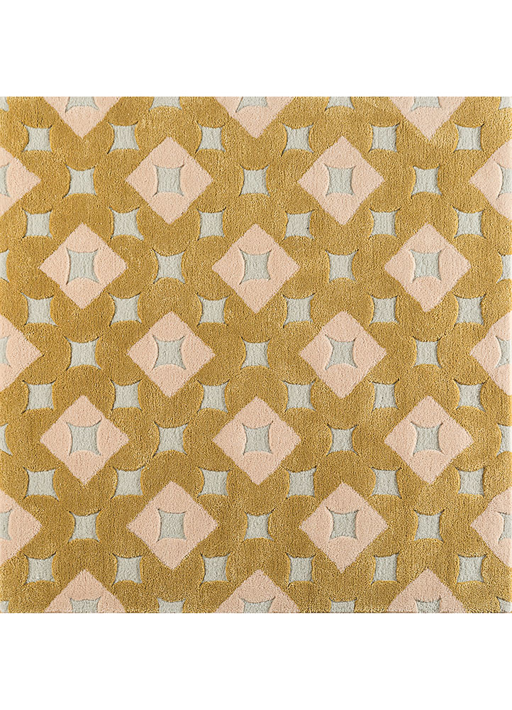 jaipur wunderkammer gold wool and viscose Hand Tufted Rug - HeadShot jaipur wunderkammer gold wool and viscose Hand Tufted Rug - HeadShot