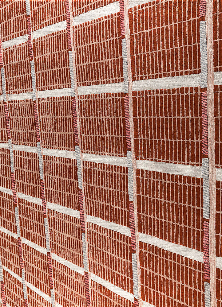 jaipur wunderkammer red and orange wool Hand Tufted Rug - HeadShot jaipur wunderkammer red and orange wool Hand Tufted Rug - HeadShot