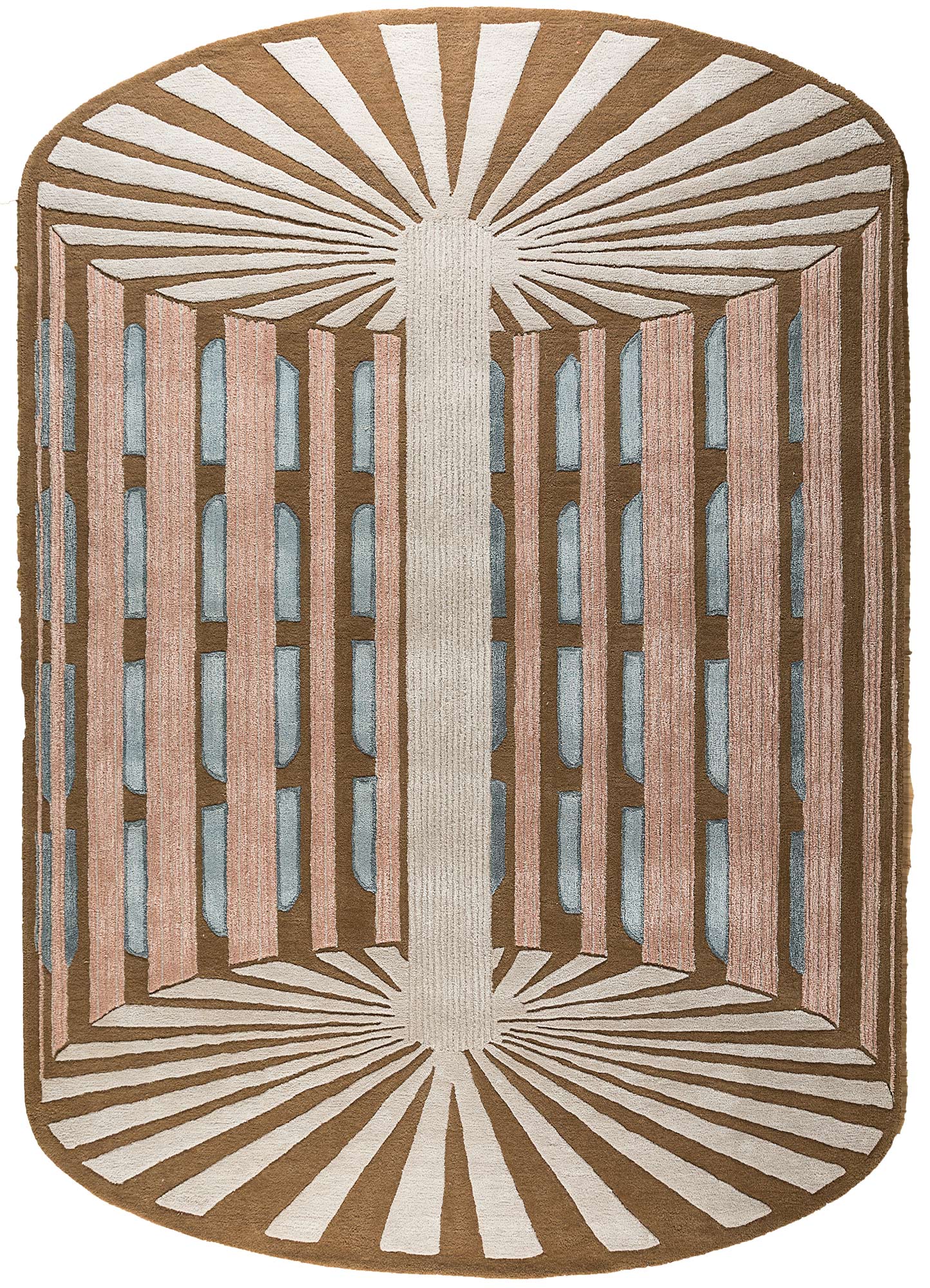 jaipur wunderkammer ivory wool and viscose Hand Tufted Rug - HeadShot