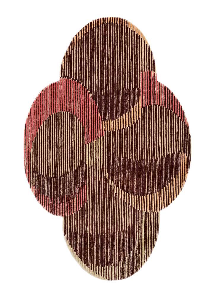 jaipur wunderkammer beige and brown wool and viscose Hand Tufted Rug - HeadShot jaipur wunderkammer beige and brown wool and viscose Hand Tufted Rug - HeadShot