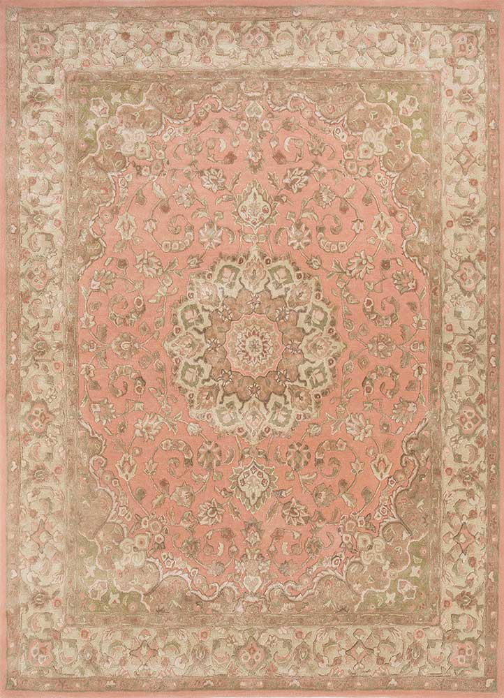 kasbah gold wool and viscose Hand Tufted Rug - HeadShot
