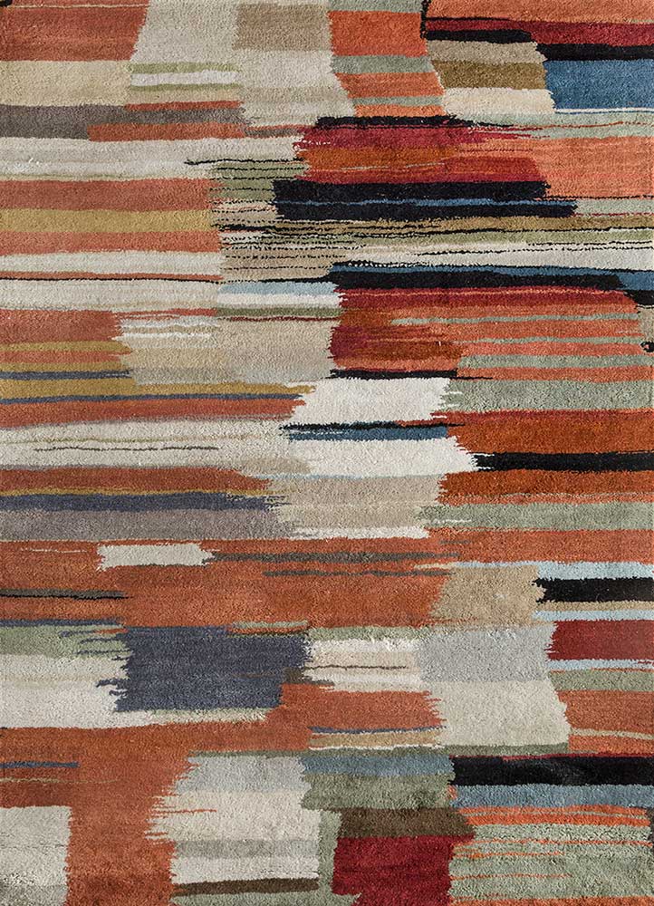 mythos red and orange wool Hand Tufted Rug - HeadShot mythos red and orange wool Hand Tufted Rug - HeadShot