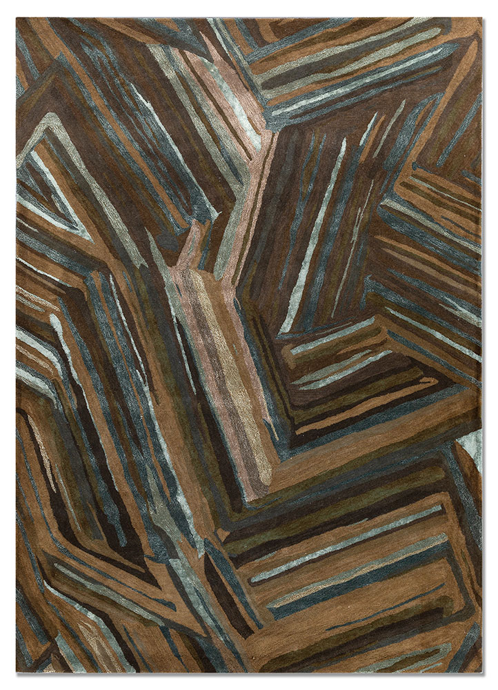 genesis blue wool and viscose Hand Tufted Rug - HeadShot genesis blue wool and viscose Hand Tufted Rug - HeadShot