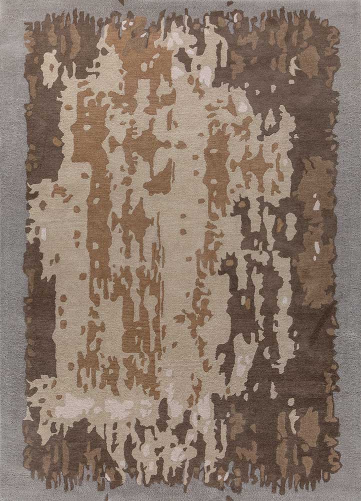 genesis gold wool Hand Tufted Rug - HeadShot