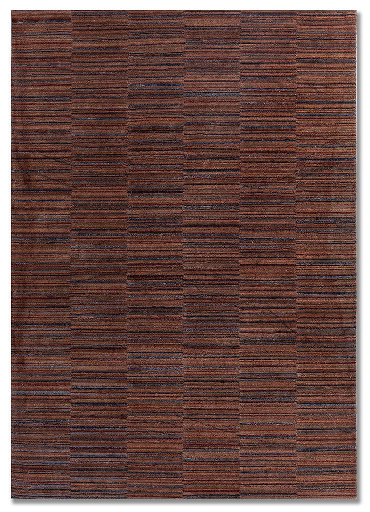  red and orange wool and viscose Hand Tufted Rug