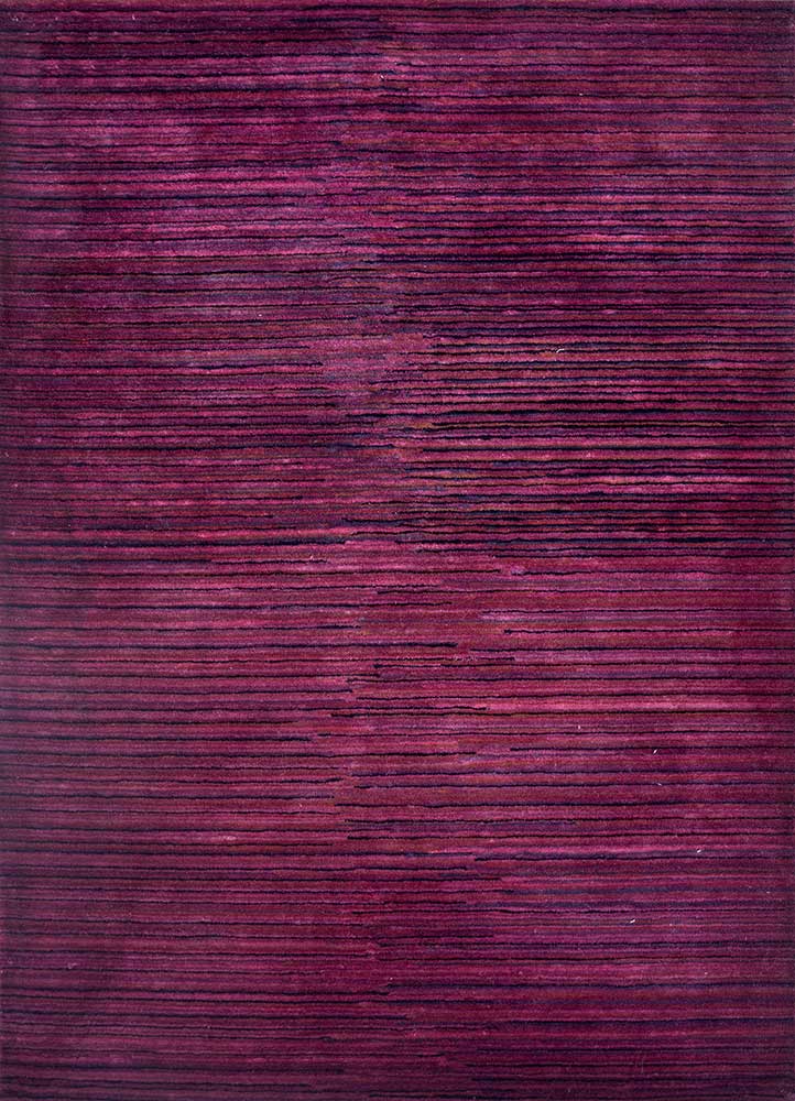  pink and purple wool and viscose Hand Tufted Rug