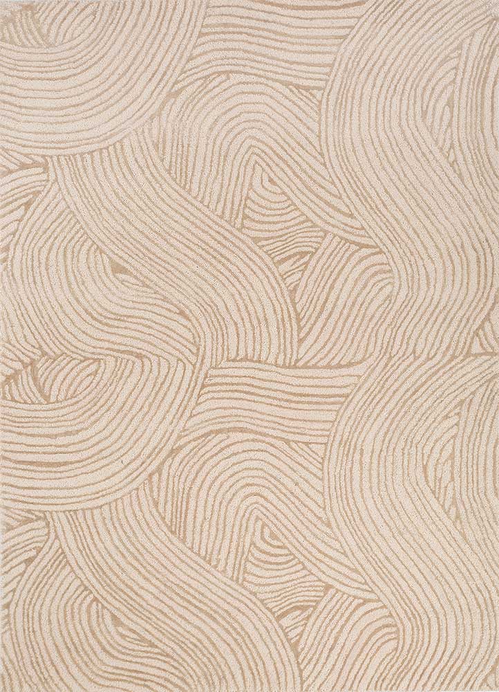 modo ivory wool and viscose Hand Tufted Rug - HeadShot