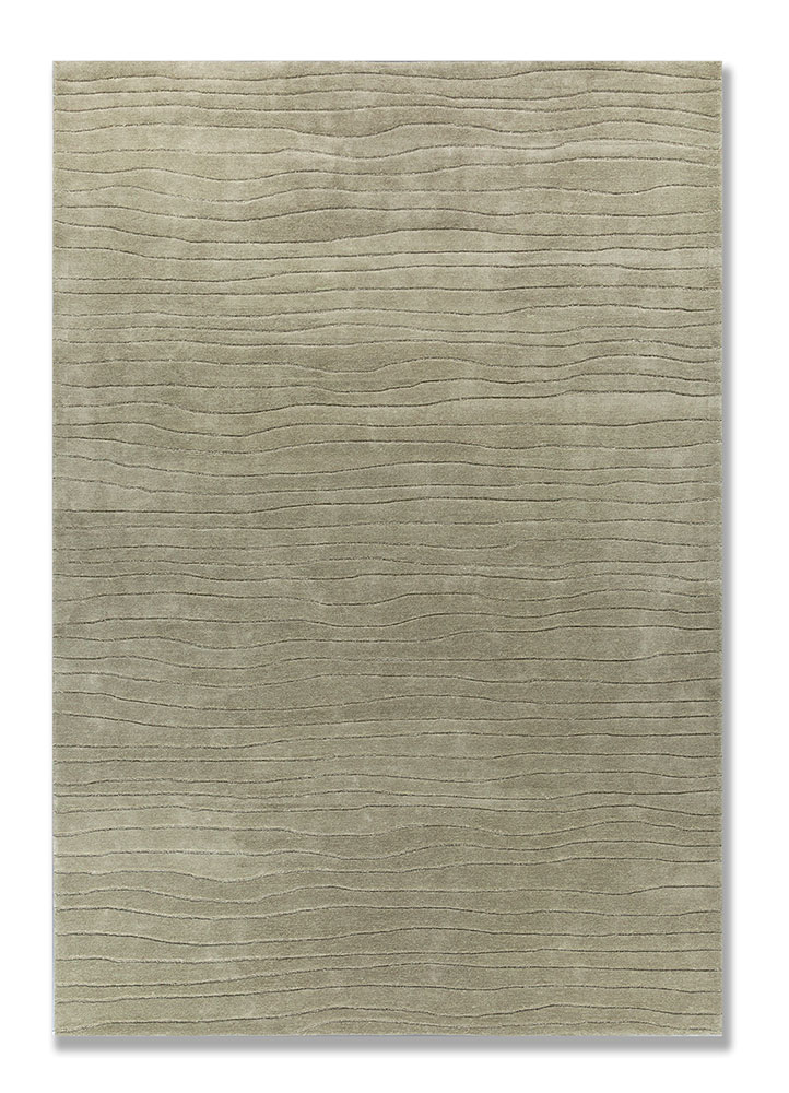 cera green wool and viscose Hand Tufted Rug - HeadShot