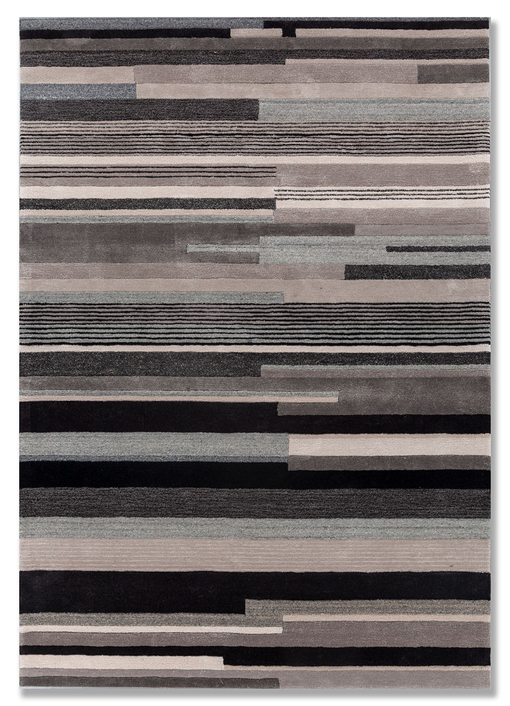 acar ivory wool and viscose Hand Tufted Rug - HeadShot