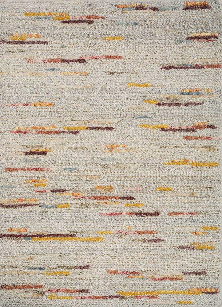  multi wool and viscose Hand Tufted Rug
