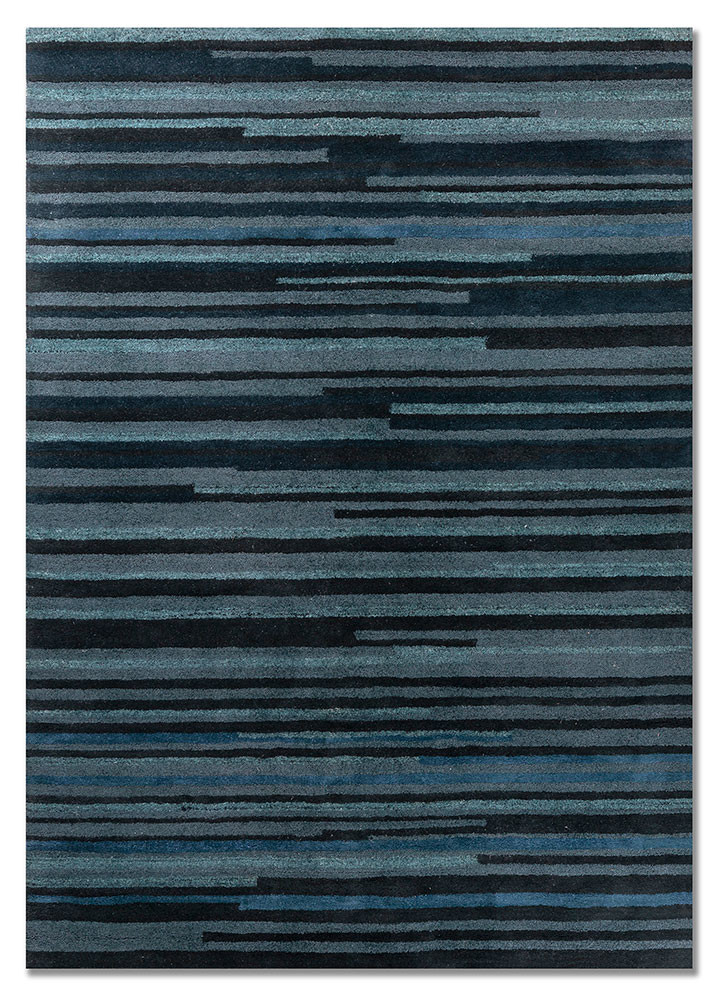  grey and black wool Hand Tufted Rug