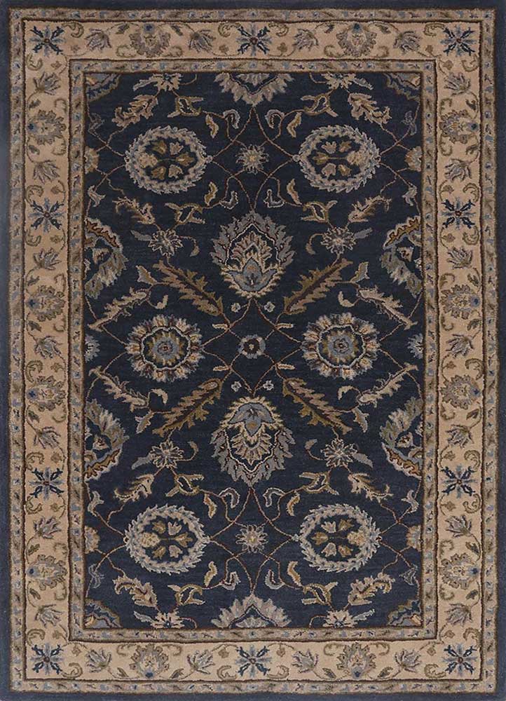  blue wool Hand Tufted Rug