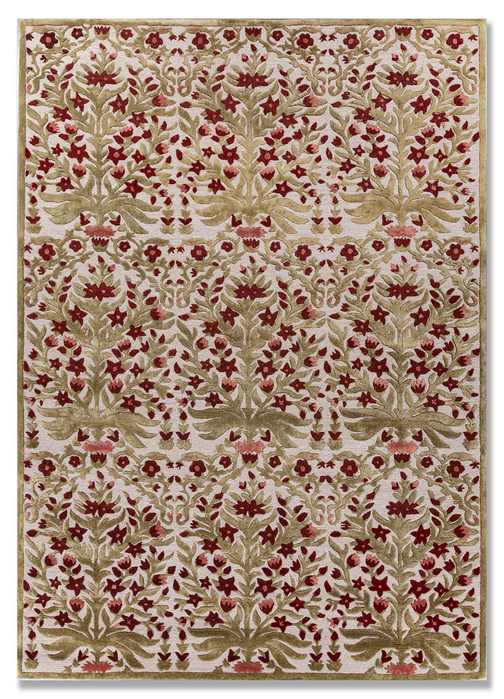 bodhi ivory wool and viscose Hand Tufted Rug - HeadShot