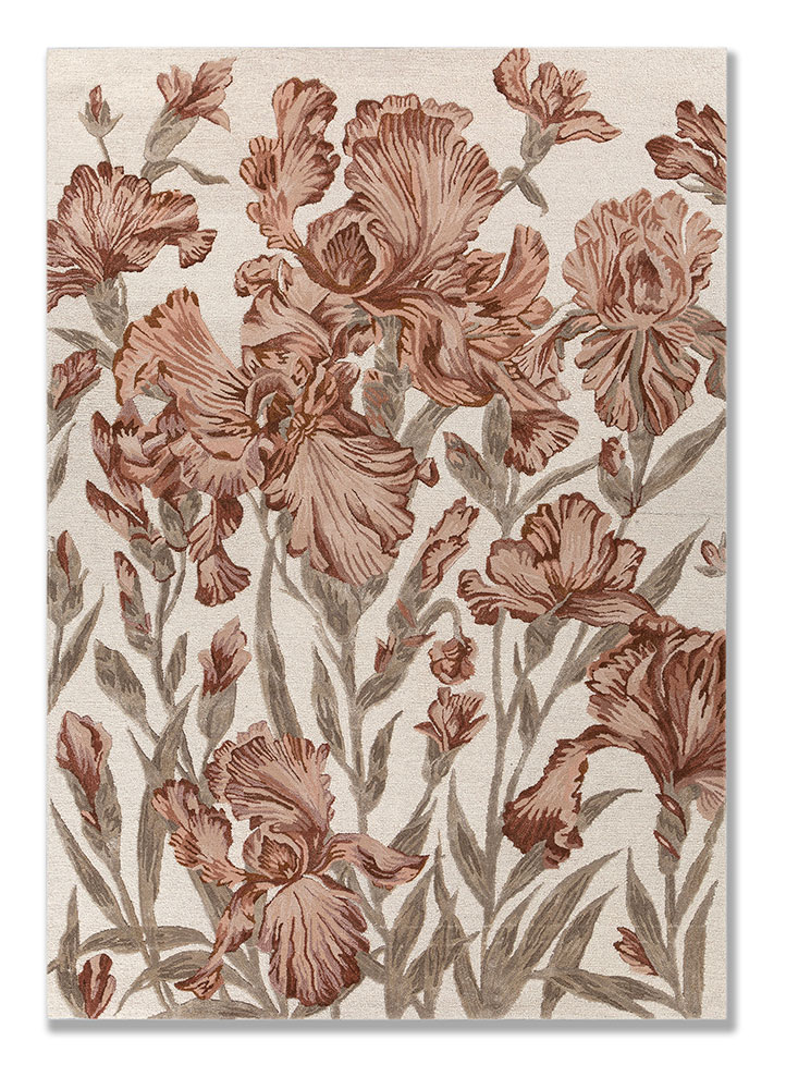 nebulora ivory wool and viscose Hand Tufted Rug - HeadShot