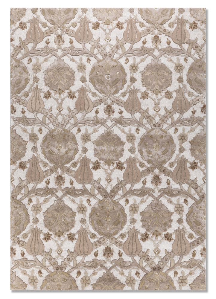 kasbah ivory wool and viscose Hand Tufted Rug - HeadShot kasbah ivory wool and viscose Hand Tufted Rug - HeadShot