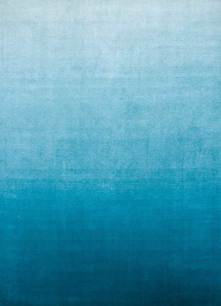  blue wool Hand Loom Rug