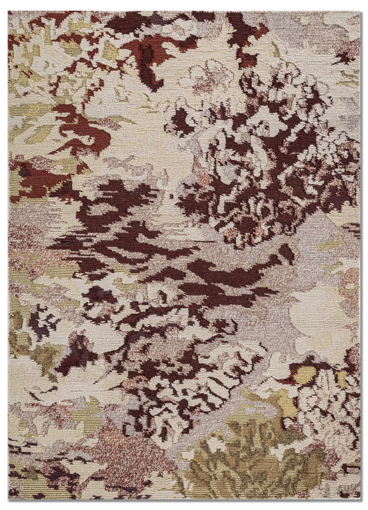  ivory wool Hand Knotted Rug