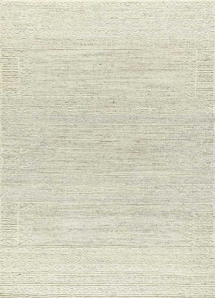 manifest grey and black wool Hand Knotted Rug - HeadShot