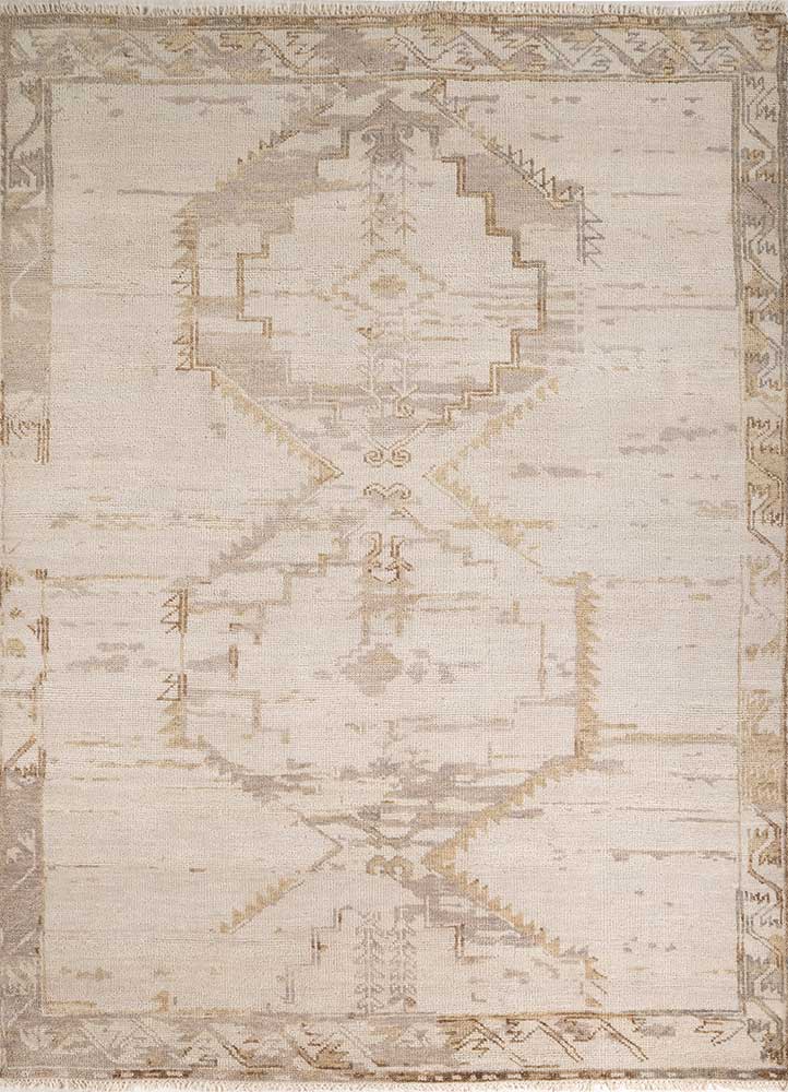 viscaya ivory wool Hand Knotted Rug - HeadShot