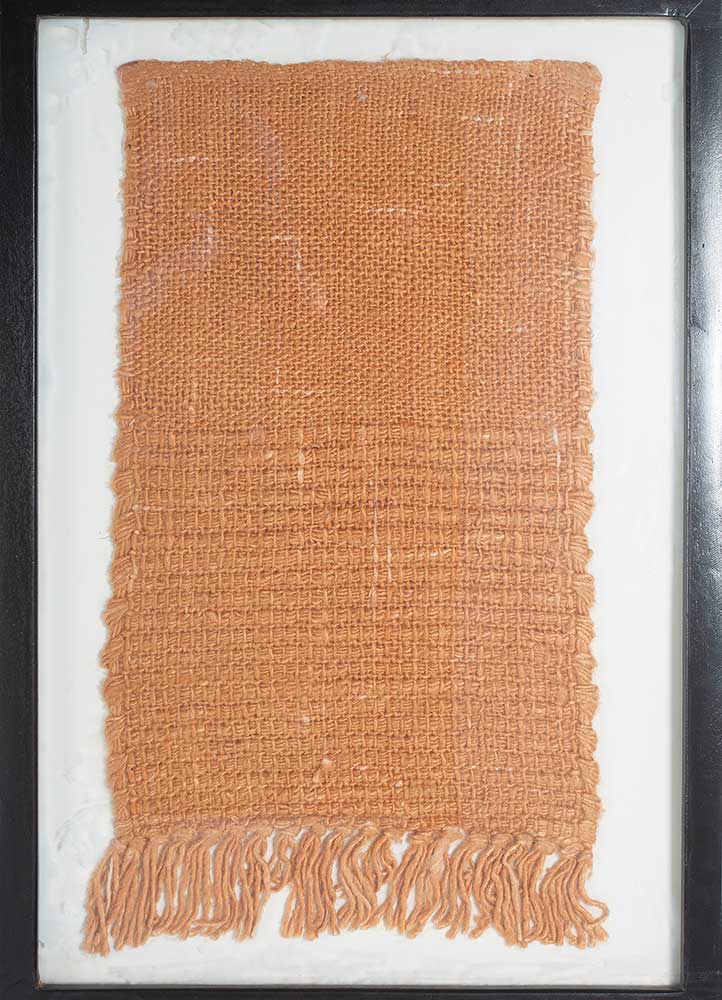  red and orange bamboo silk Wall Art Rug