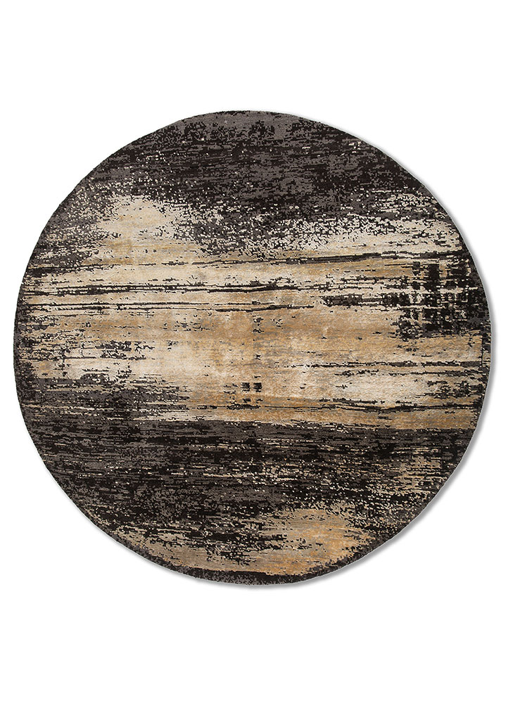 entropy blue wool and bamboo silk Hand Knotted Rug - HeadShot entropy blue wool and bamboo silk Hand Knotted Rug - HeadShot