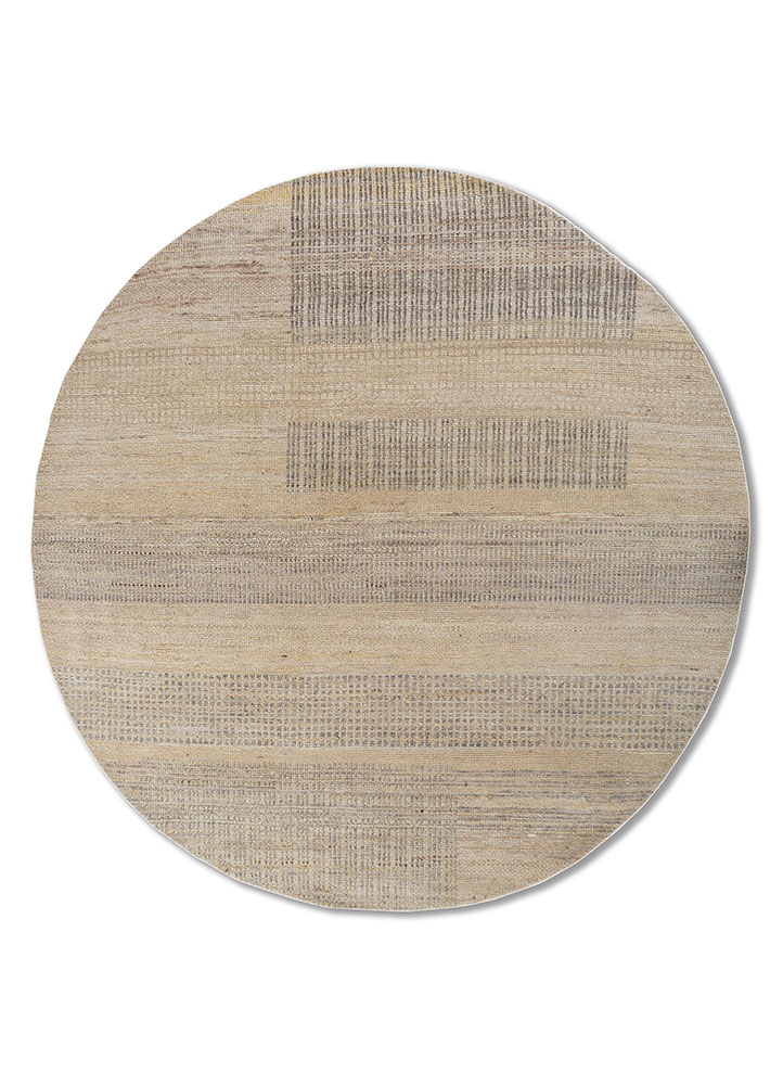  ivory wool Hand Knotted Rug