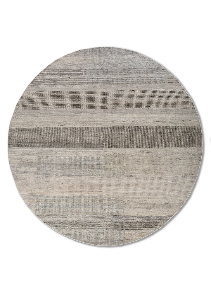  grey and black wool Hand Knotted Rug