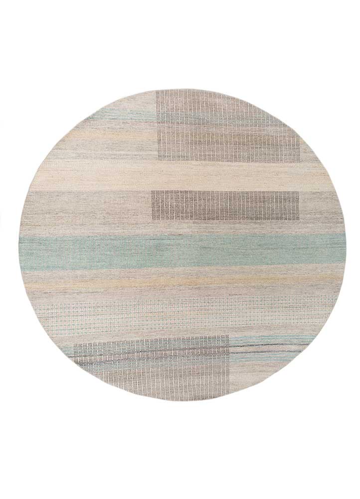  blue afghan wool Hand Knotted Rug
