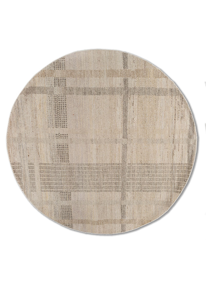 blythe ivory wool Hand Knotted Rug - HeadShot