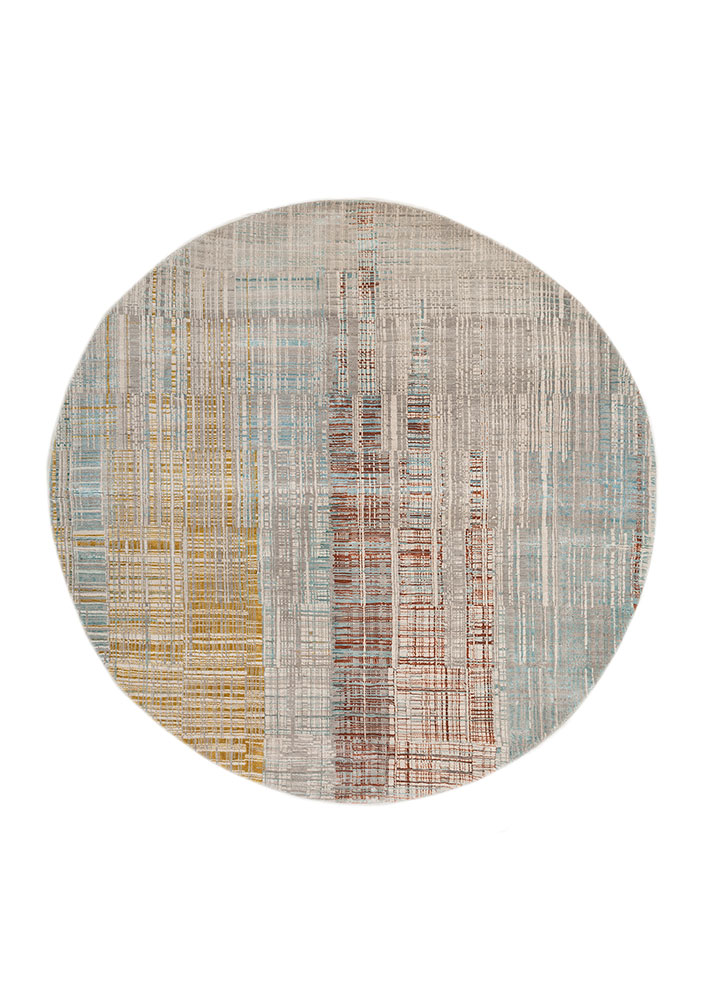 unstring by kavi grey and black wool and bamboo silk Hand Knotted Rug - HeadShot unstring by kavi grey and black wool and bamboo silk Hand Knotted Rug - HeadShot