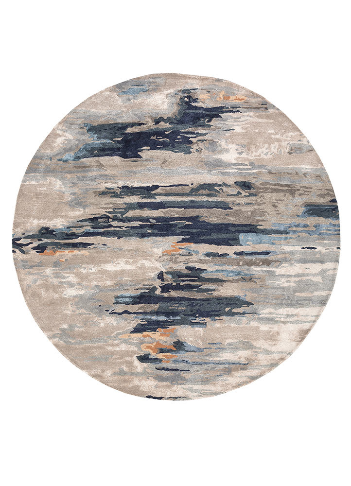 genesis grey and black wool and viscose Hand Tufted Rug - HeadShot genesis grey and black wool and viscose Hand Tufted Rug - HeadShot