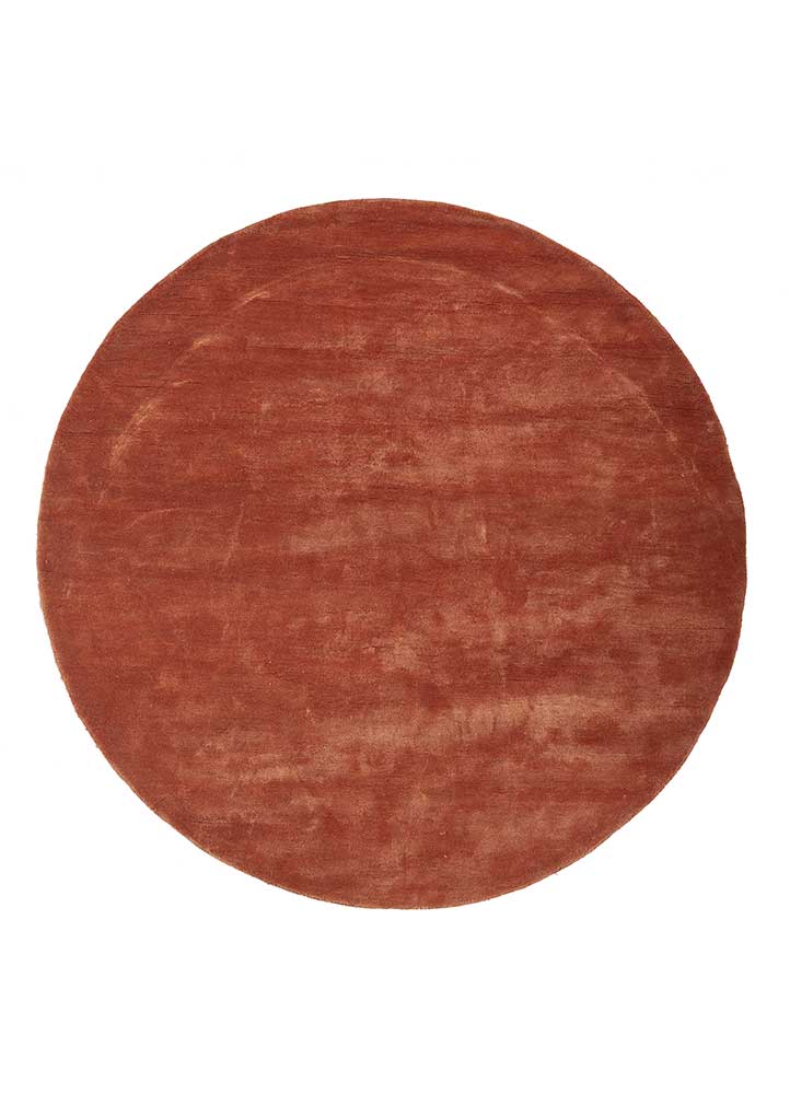  red and orange viscose Hand Tufted Rug