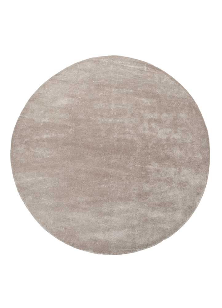  beige and brown viscose Hand Tufted Rug