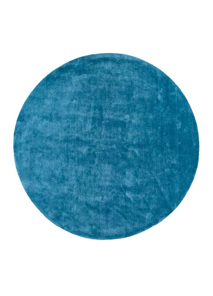  blue viscose Hand Tufted Rug