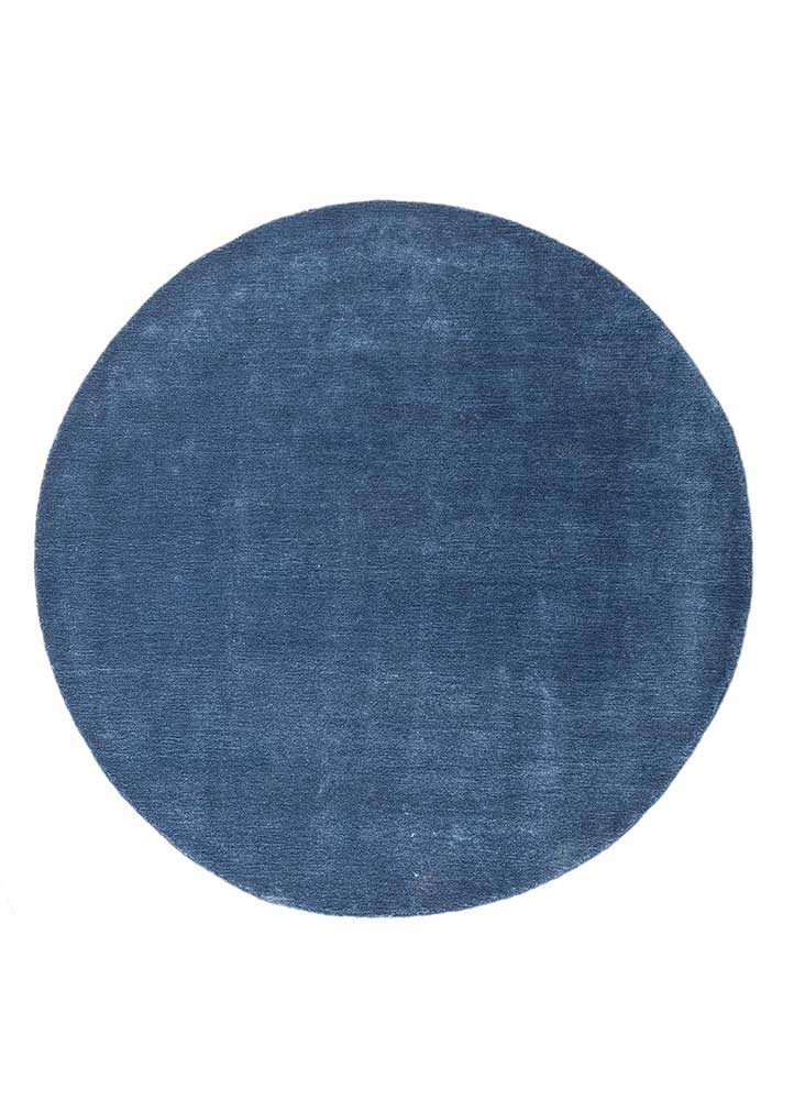  blue viscose Hand Tufted Rug