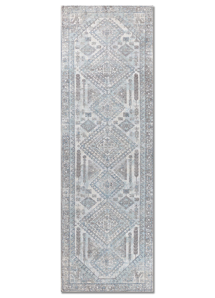  ivory wool and bamboo silk Hand Loom Rug