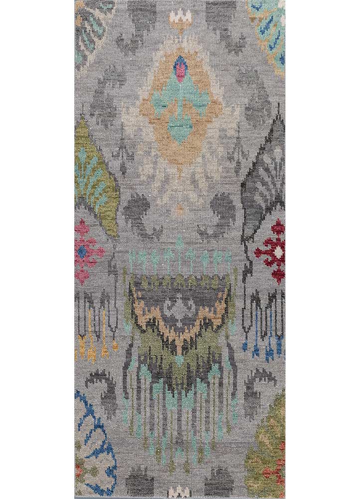  grey and black wool Hand Knotted Rug