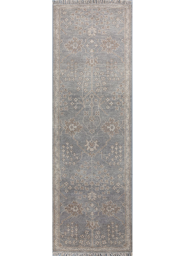  grey and black wool Hand Knotted Rug