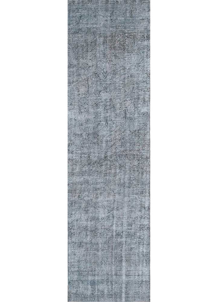 manifest grey and black wool Hand Knotted Rug - HeadShot