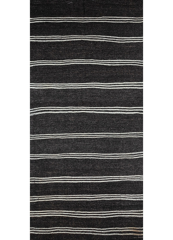 clan grey and black wool Hand Knotted Rug - HeadShot clan grey and black wool Hand Knotted Rug - HeadShot