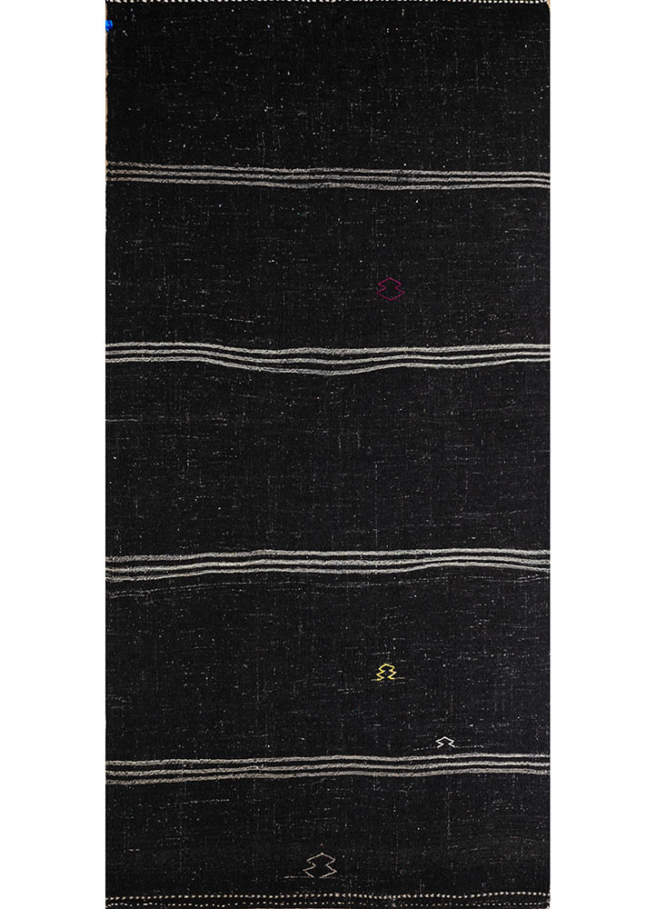 clan grey and black wool Hand Knotted Rug - HeadShot clan grey and black wool Hand Knotted Rug - HeadShot