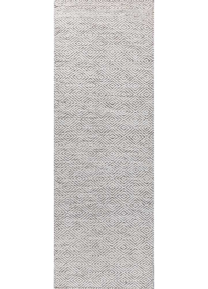 abrash ivory wool Flat Weaves Rug - HeadShot