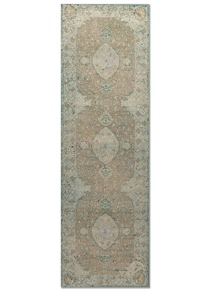  blue wool Hand Knotted Rug